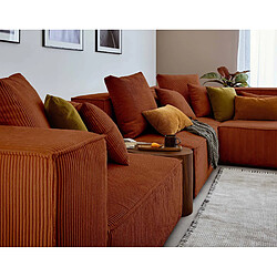 Acheter Lisa Design Colombine - canapé modulable d'angle droit - 6 places - en velours côtelé