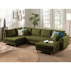 Lisa Design Rune Canapé panoramique - Vert Olive