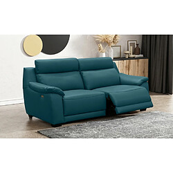 Venesetti Canapé droit 3 places relax - Turquoise