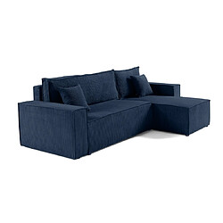 Acheter Bestmobilier Cezanne - canapé d'angle réversible - 4 places - convertible avec coffre - en velours