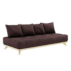 Inside 75 SENZA - Canapé convertible futon 90 cm - Marron