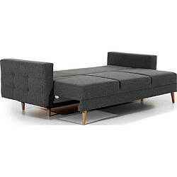 Venesetti canapé droit 3 places - Gris