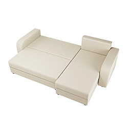 Bestmobilier Harvey - Canapé d'angle réversible 4 places convertible avec coffre en tissu