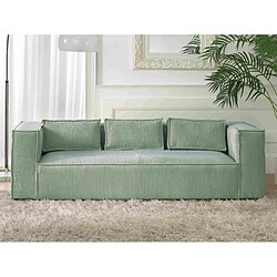Lisa design Canapé droit 3 places - Bleu
