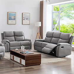 Mes Canapé relax 3 places - Gris clair