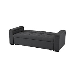 Acheter Concept Usine Canapé convertible 3 places en tissu gris foncé NOHO