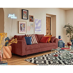 Lisa design canapé 3 places - Terracotta