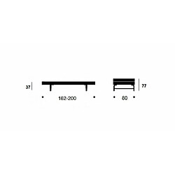 Acheter Inside 75 Banquette futon Beat - Gris foncé