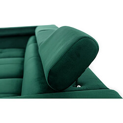 VENESETTI Erwan - Canapé d'angle convertible - Vert pas cher
