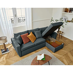 Avis Bestmobilier Astoria - canapé d'angle réversible 4 places - convertible avec coffre - en simili
