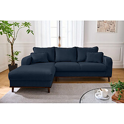 Lisa Design Albane - canapé d'angle gauche - 4 places - en velours côtelé pas cher