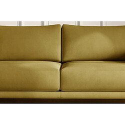 Venesetti canapé droit convertible Dany - Jaune pas cher