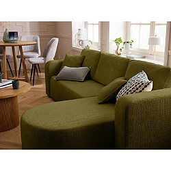 Bestmobilier Miro - canapé d'angle réversible - 4 places - convertible avec coffre - en velours texturé pas cher