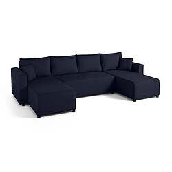 Bestmobilier Regala canapé panoramique - Bleu