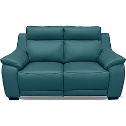 Venesetti Canapé droit 2 places relax - Turquoise