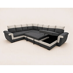 Acheter Bestmobilier Henry - canapé panoramique d'angle réversible - 7 places - convertible avec coffre - en