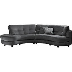 Venesetti canapé droit Brenner - Gris foncé