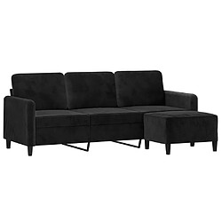 Avis VidaXL Velours - Noir