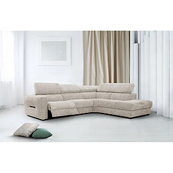 Courtois Laville Canapé d'angle Calvera 5 places - Beige