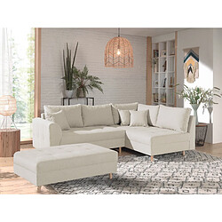 Lisa Design Rune - Canapé d'angle - Beige