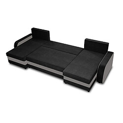 BestMobilier Valos Canapé Noir/Gris