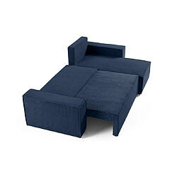 Avis Bestmobilier Cezanne - canapé d'angle réversible - 4 places - convertible avec coffre - en velours
