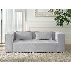 Lisa Design Stella - Canapé fixe 2 places - Gris clair