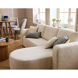 Bestmobilier Miro - canapé d'angle réversible - 4 places - convertible avec coffre - en velours texturé pas cher