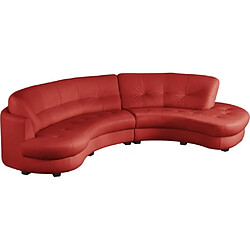 VENESETTI BRETINI - Canapé cuir luxe - Rouge foncé