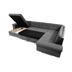 Avis Bestmobilier Chuck canapé panoramique convertible - Gris