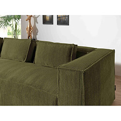 Acheter Lisa Design Stella - canapé d'angle gauche en velours côtelé - 4 places