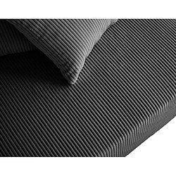 Lisa design canapé panoramique modulable Edinburg - Gris foncé pas cher