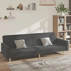 VIDAXL Canapé-lit - Gris foncé