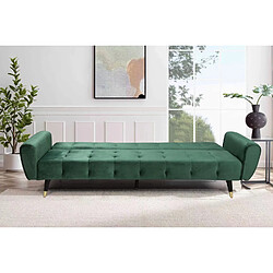 Avis Concept Usine Canapé 3 places velours vert ONTARIO