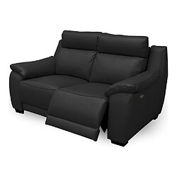 Avis Venesetti canapé droit relax 2 places - Noir