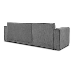 Lorenzo - Canapé d'Angle Convertible Réversible Gris pas cher
