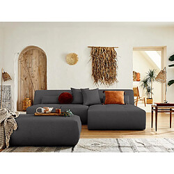 Avis Lisa design canapé d'angle modulable - Gris foncé