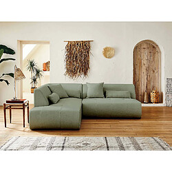 Lisa design Onyx canapé d'angle modulable - Vert