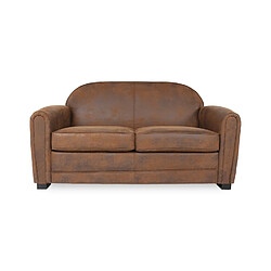Generique William - Canapé club 2 places - Vintage Microfibre