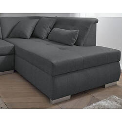 Acheter Lisa design Canapé panoramique Vermont - Gris foncé