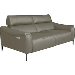 Avis Venesetti Canapé 3 Places MILAN - Taupe, Cuir Italien
