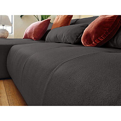 Lisa design canapé d'angle modulable - Gris foncé pas cher