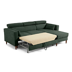 Bestmobilier Canapé Alicante - Vert tissu texturé