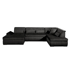 Lisa design Canapé panoramique Vermont - Gris foncé pas cher