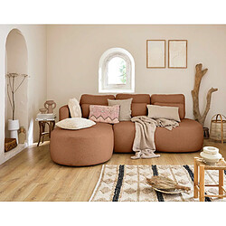 Lisa Design Mahina Canapé d'Angle 4 Places - Rouille