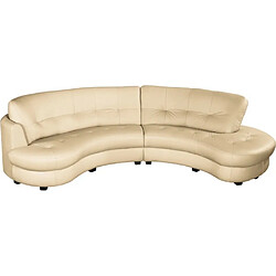 Venesetti Bretini canapé droit - Beige pas cher