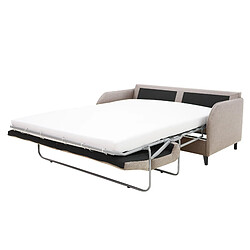 Bestmobilier Canapé droit convertible 3 places - Beige