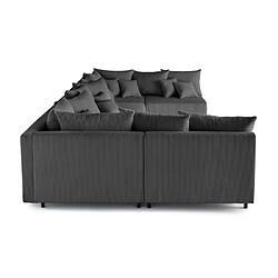 Avis Lisa design canapé panoramique modulable Edinburg - Gris foncé