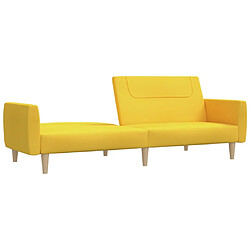 Acheter vidaXL Canapé-lit 2 places Jaune