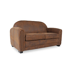 Canapé club droit vintage - 2 places